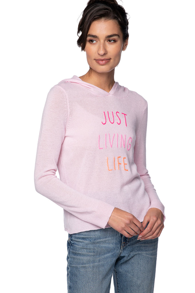 Bon Voyage | Embroidery Cashmere Hoodie |  Just Living Life
