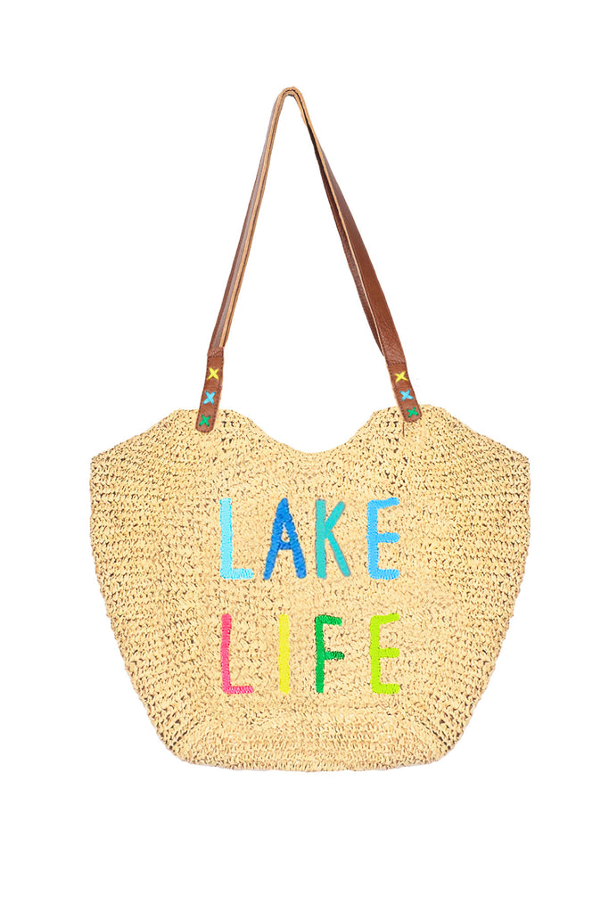 Beach Lovers Bag - Lake Life Embroidery