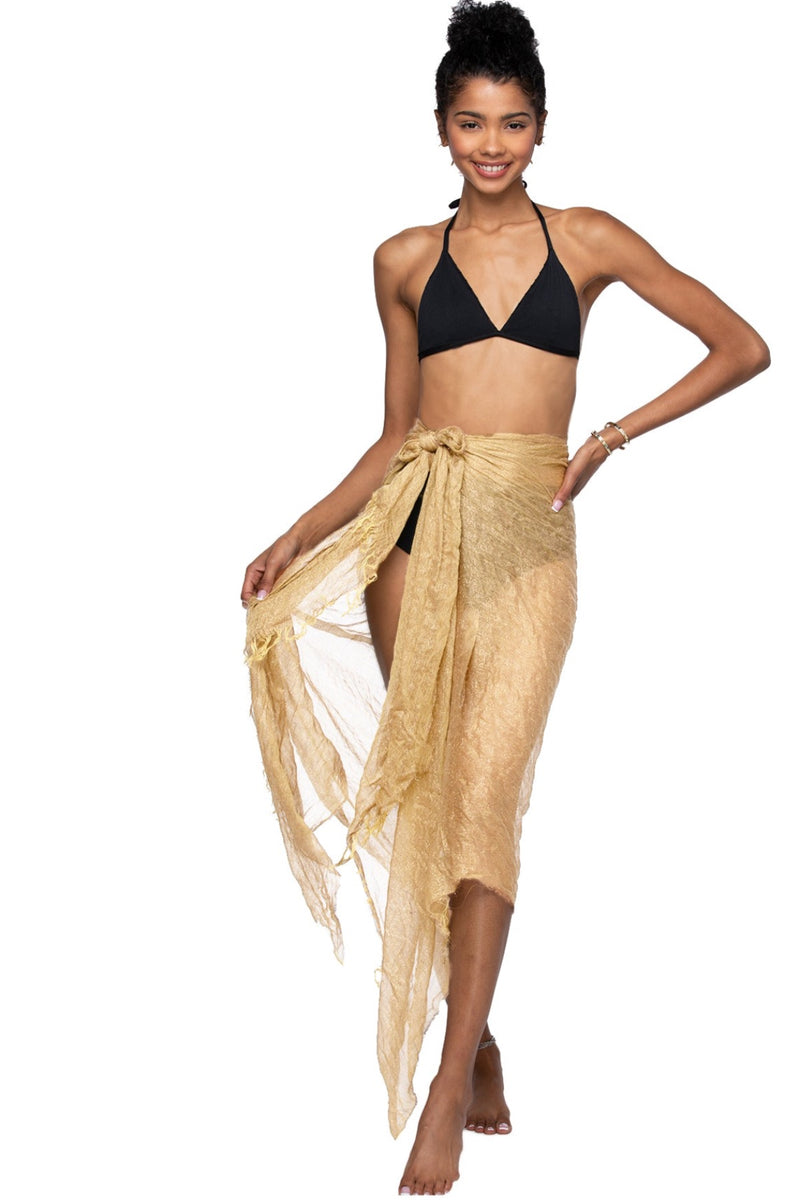 Shimmery Beach Sarong Metallic