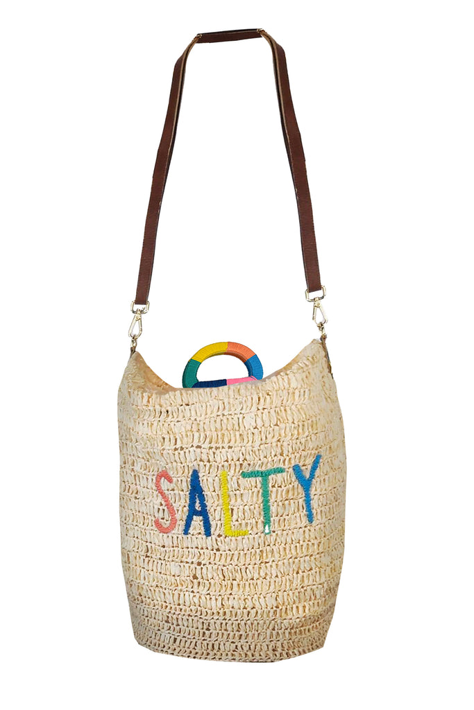 Under the Palms Tote Bag - Salty Embroidery