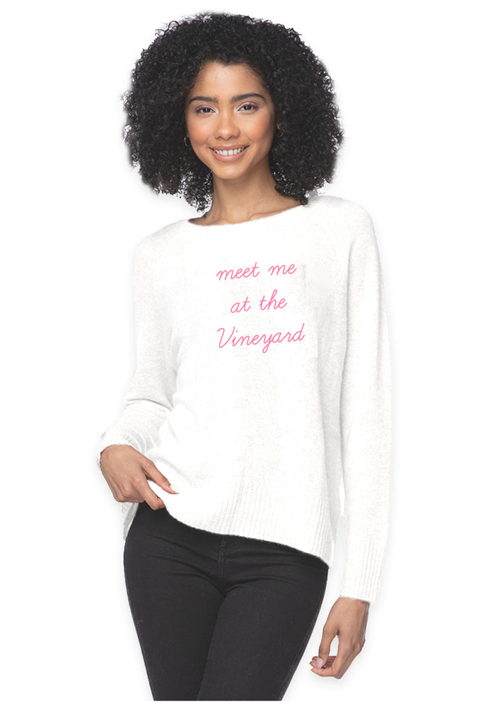 Eco Cotton Crew Sweater | Meet me at the Vineyard