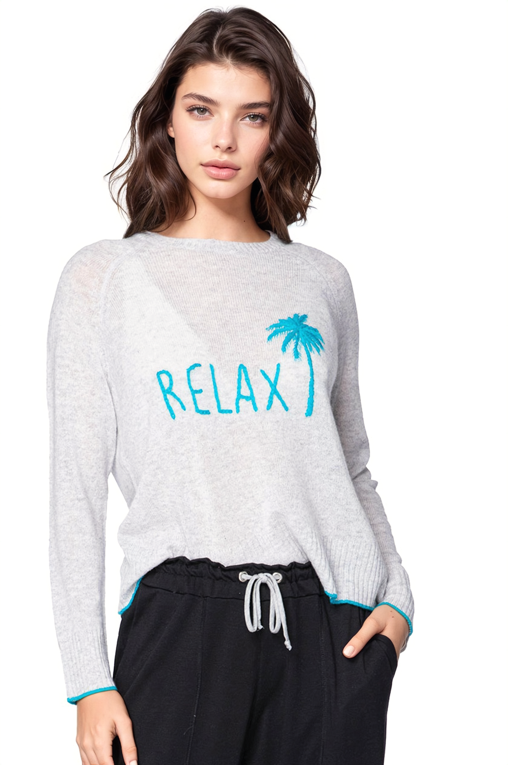 Places to Go | Cashmere Crew | Relax Embroidery Stitch