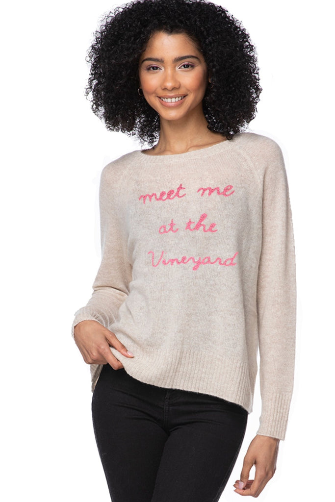 Places to Go | Cashmere Crew | Meet me at the Vineyard Embroidery