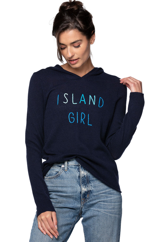 Bon Voyage | Embroidery Cashmere Hoodie |  Island Girl