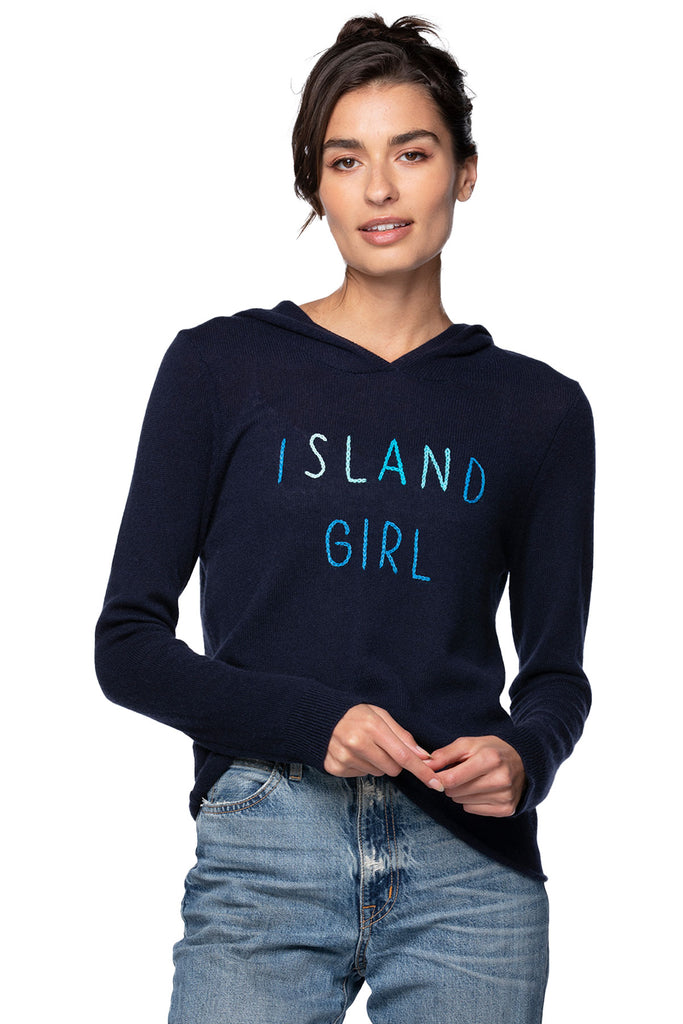 Bon Voyage | Embroidery Cashmere Hoodie |  Island Girl