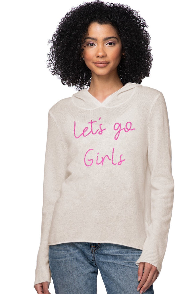 Bon Voyage | Embroidery Cashmere Hoodie |  Let's Go Girls