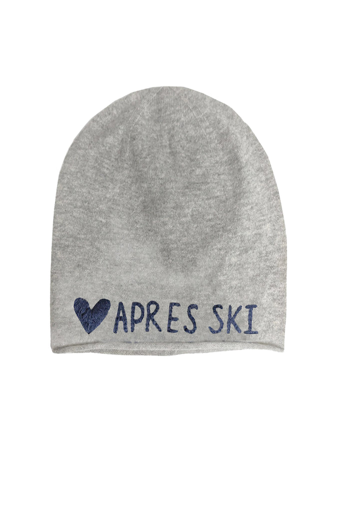 Bonfire Cashmere Beanie with Hand Stitch Embroidery | Apres Ski
