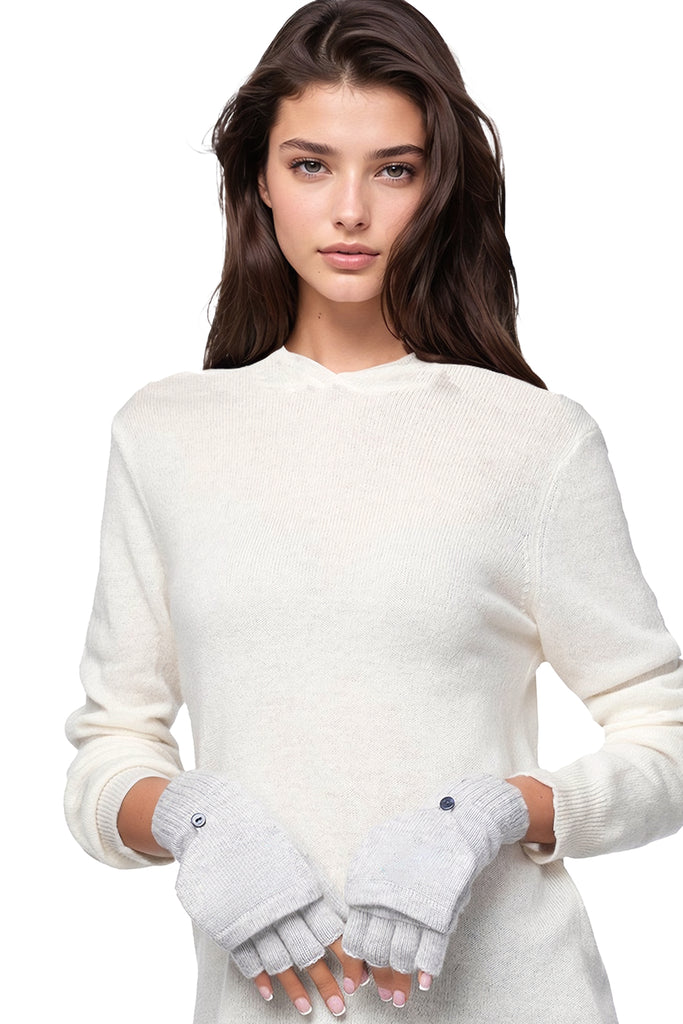 Warm Up 100% Cashmere Mitts, Fingerless Gloves