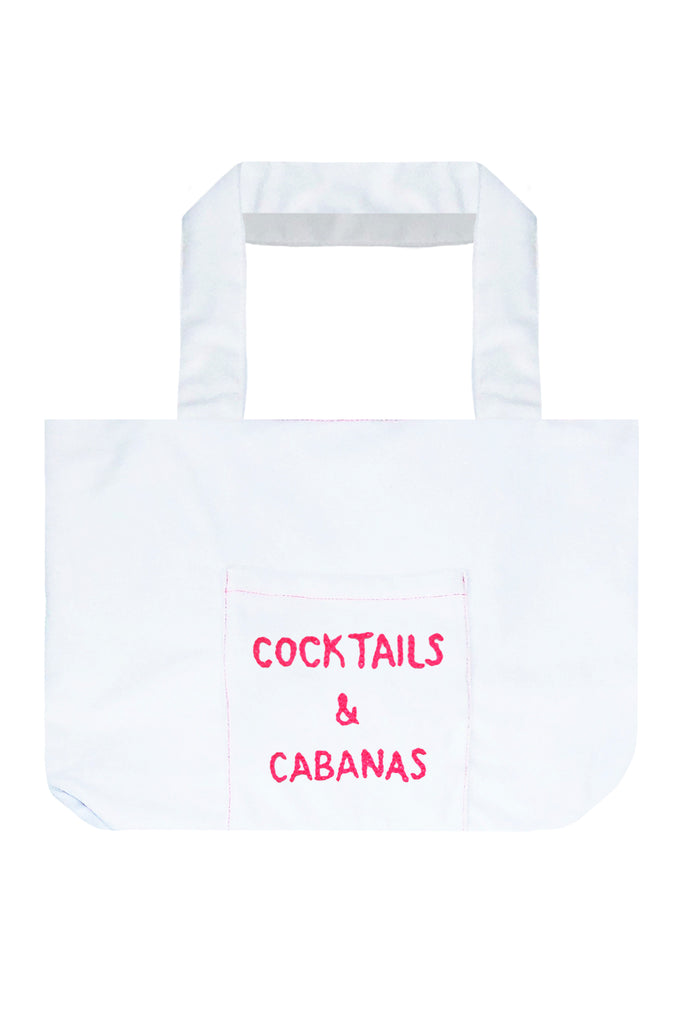 Sunseeker Take Away Tote Bag - Cocktails & Cabanas Embroidery