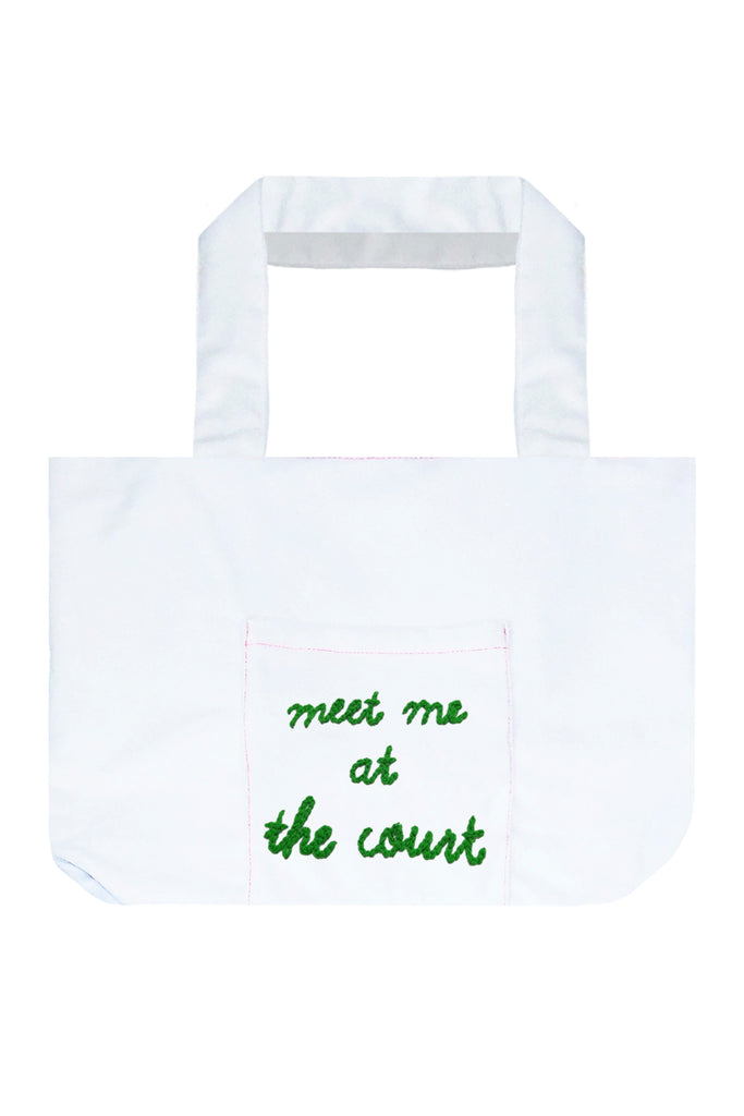 Sunseeker Take Away Tote Bag - Meet me at the Court Embroidery