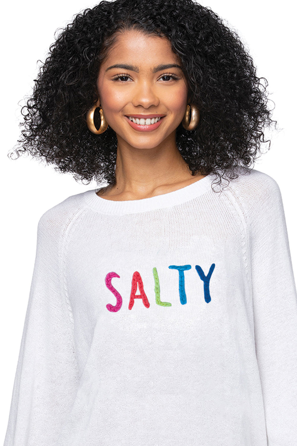 Eco Cotton Crew Sweater | SALTY Embroidery