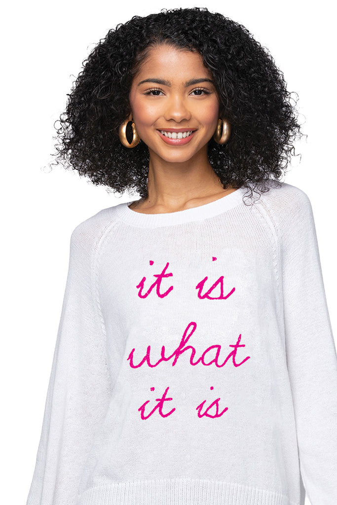 Eco Cotton Crew Sweater | It is what it is
