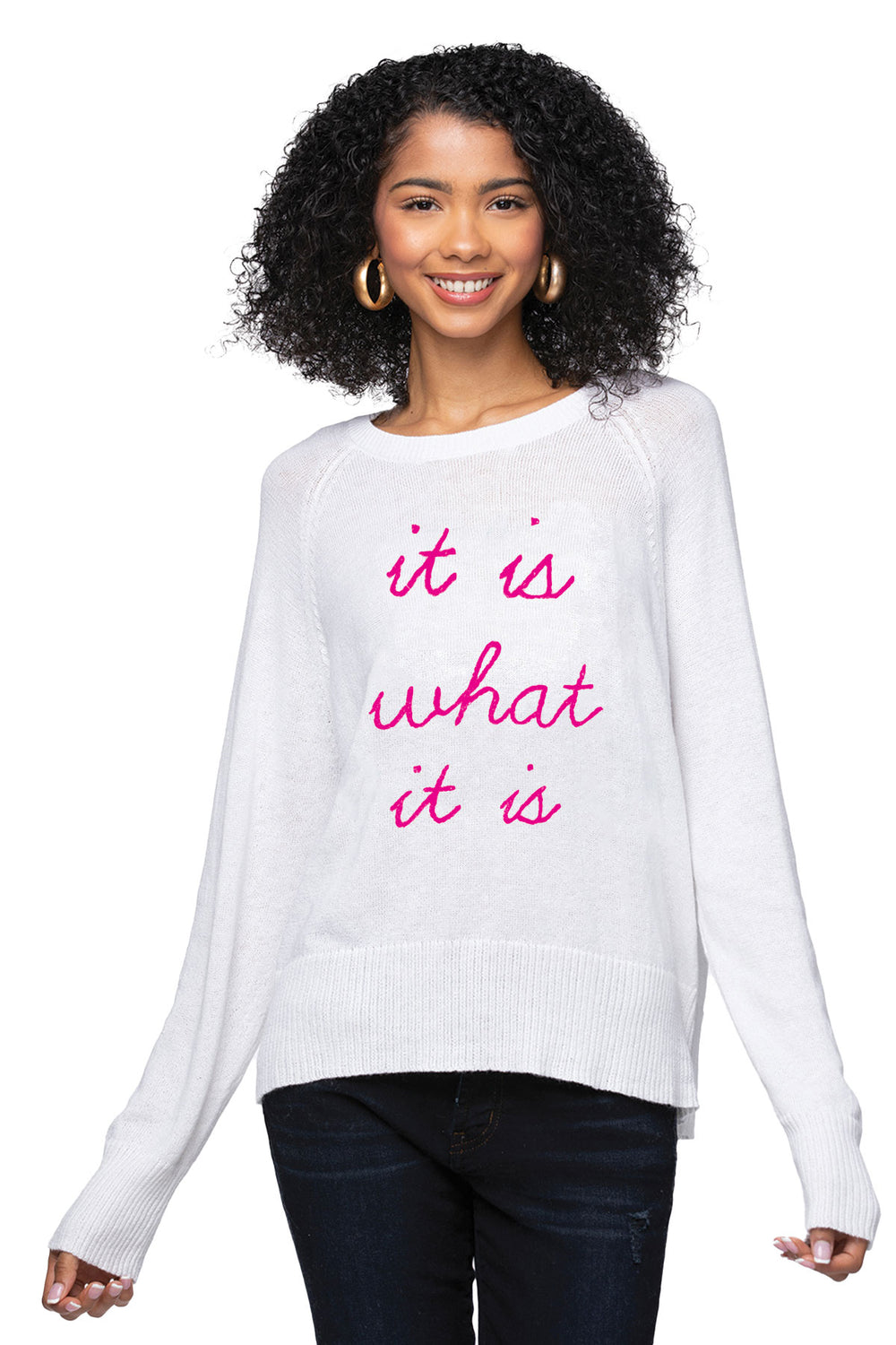Eco Cotton Crew Sweater | It is what it is