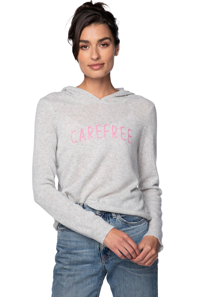 Bon Voyage | Embroidery Cashmere Hoodie |  Carefree - goldensunbrand